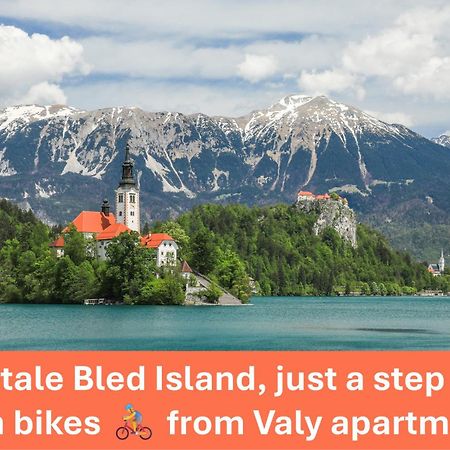 Apartment Valy - Free Bikes, Relaxing Terrace & Near Bled Exteriör bild