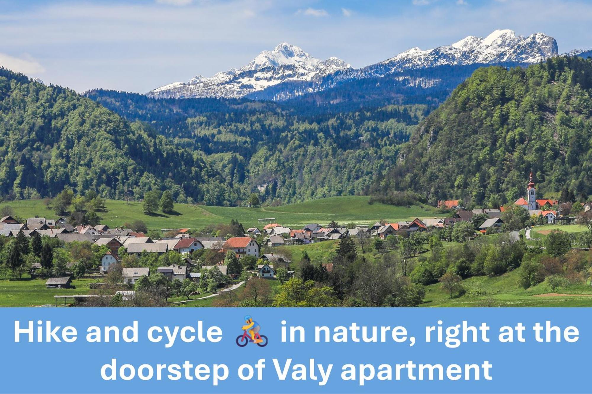 Apartment Valy - Free Bikes, Relaxing Terrace & Near Bled Exteriör bild